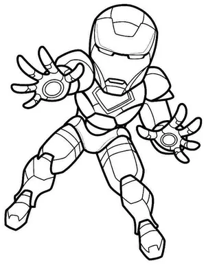 Easy avengers coloring pages