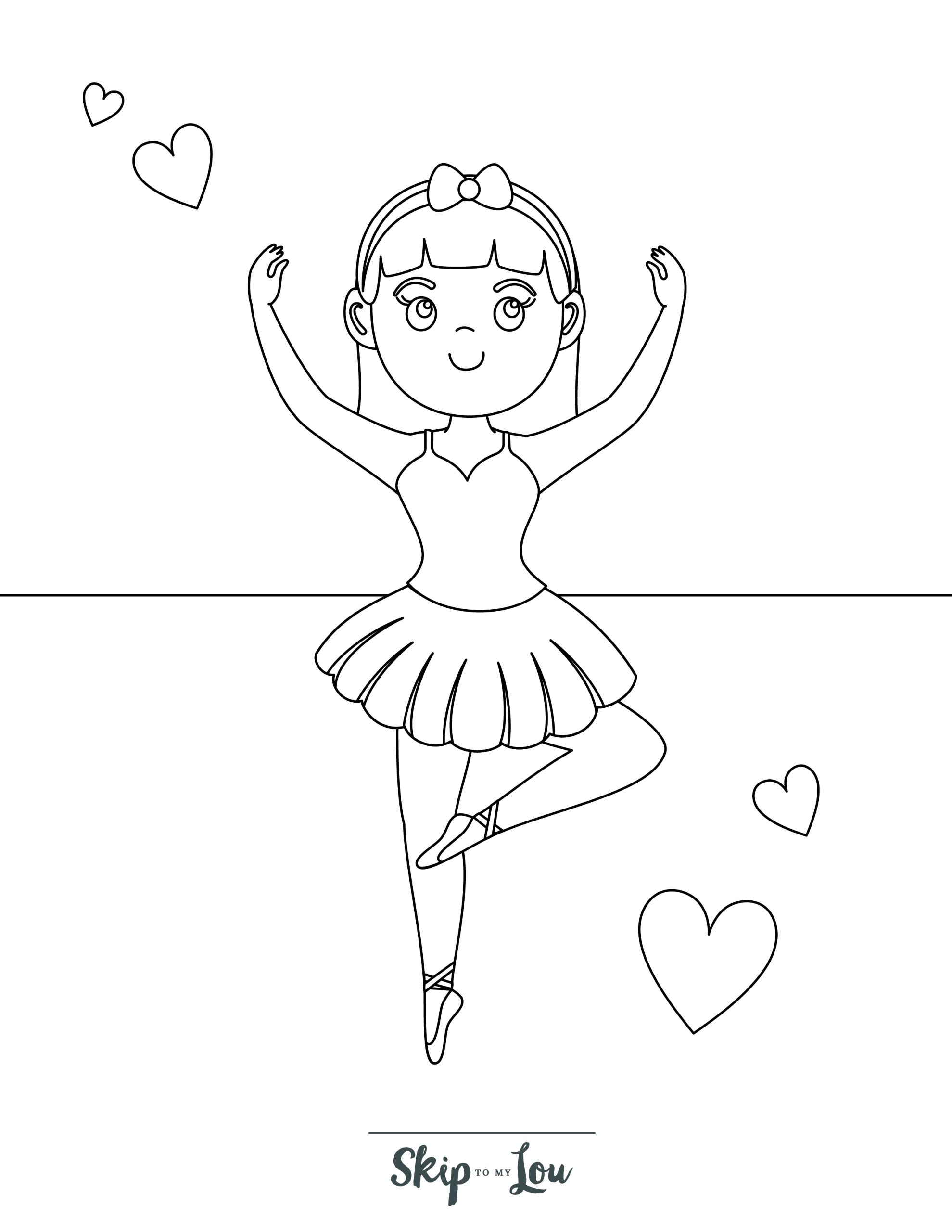 Ballerina coloring pages