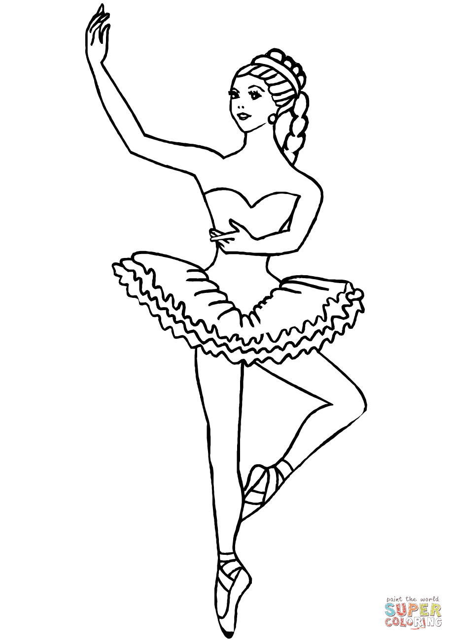 Ballerina coloring pages printable for free download