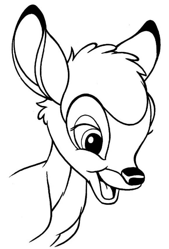 Bambi coloring pages for kids