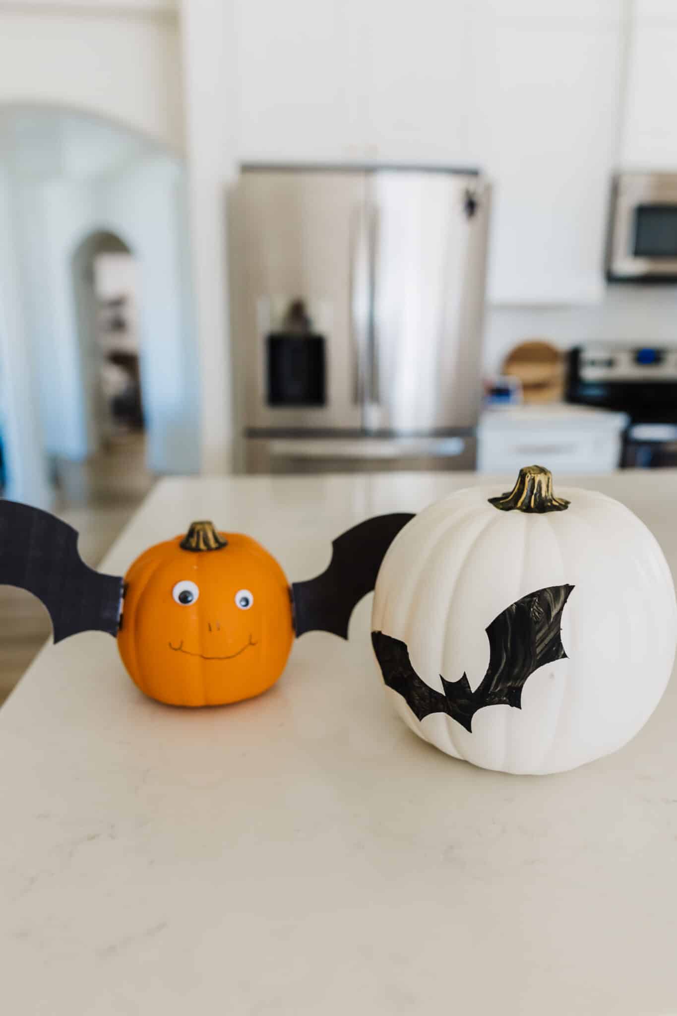 Bat pumpkin with free templates