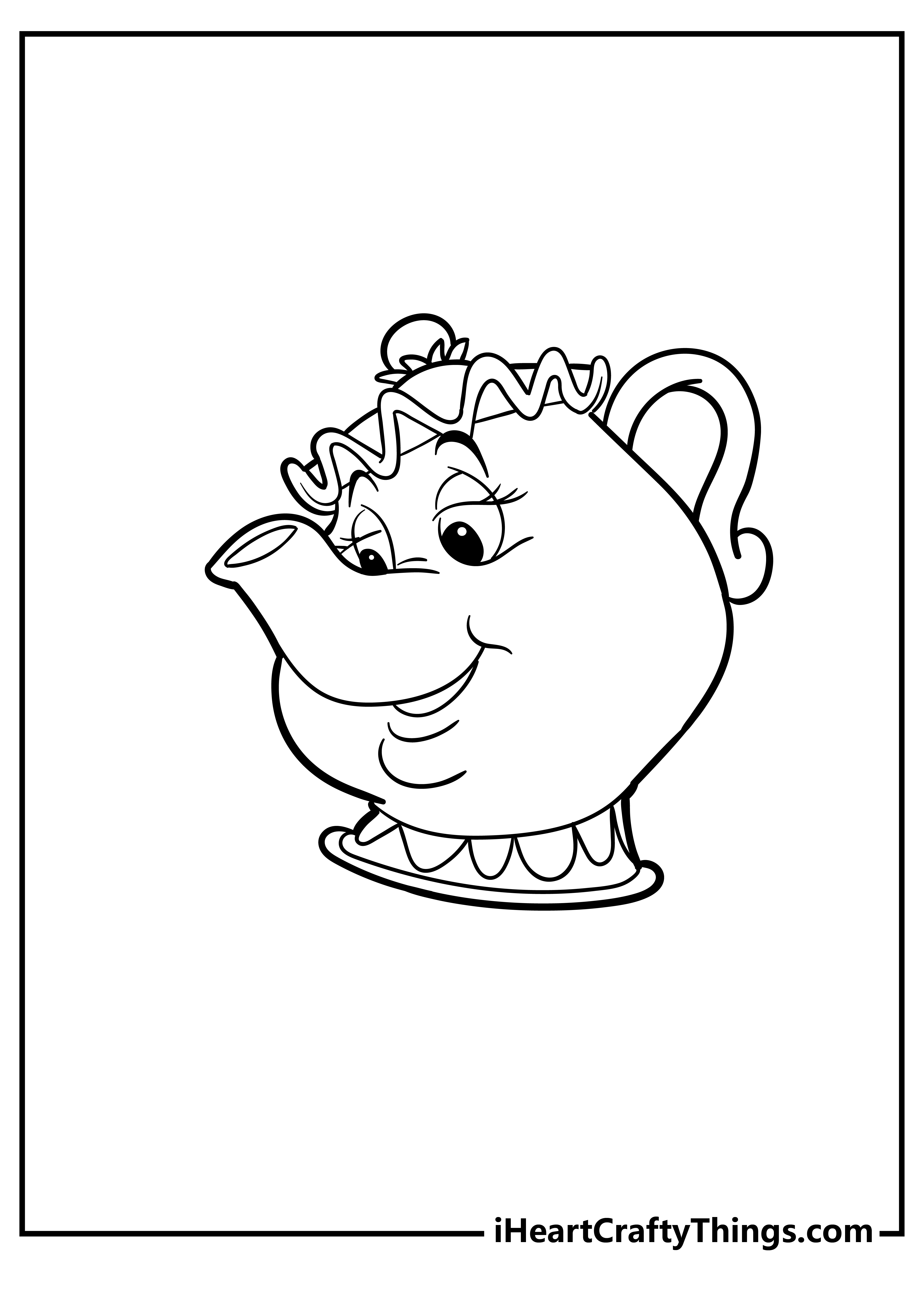 Beauty and the beast coloring pages free printables