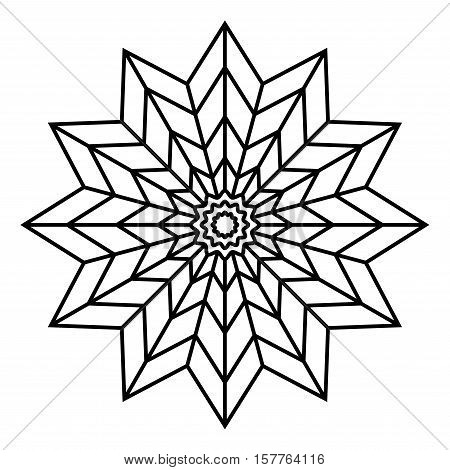 Simple mandala flower vector photo free trial bigstock