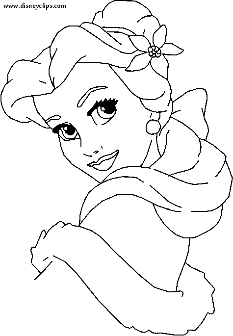 Belle coloring pages printable for free download