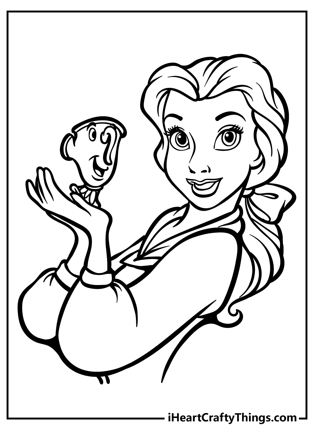 Belle coloring pages free printables