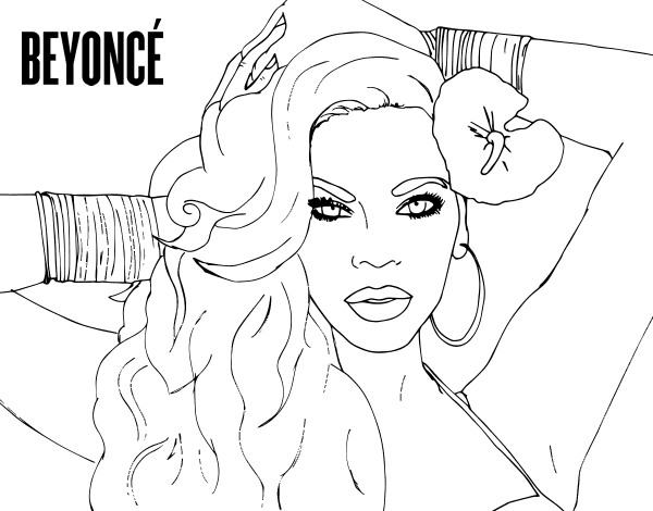 Beyoncã coloring page