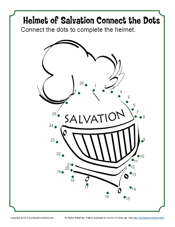 Connect the dots bible coloring pages on sunday school zone