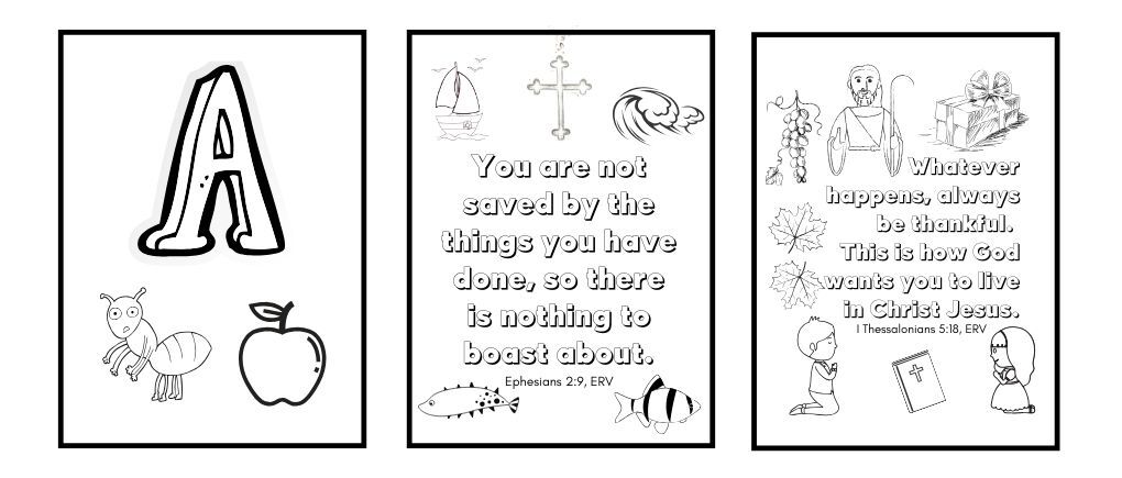 Free bible coloring pages for kids