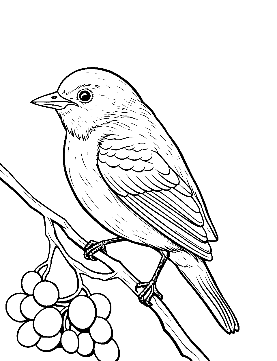 Bird coloring pages free printable sheets