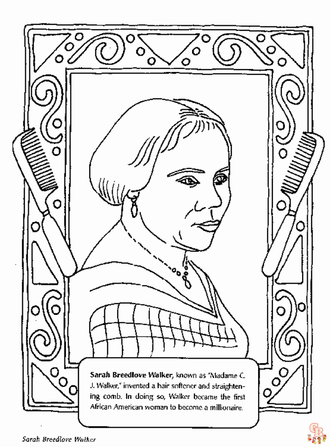 Celebrate black history month with printable coloring pages