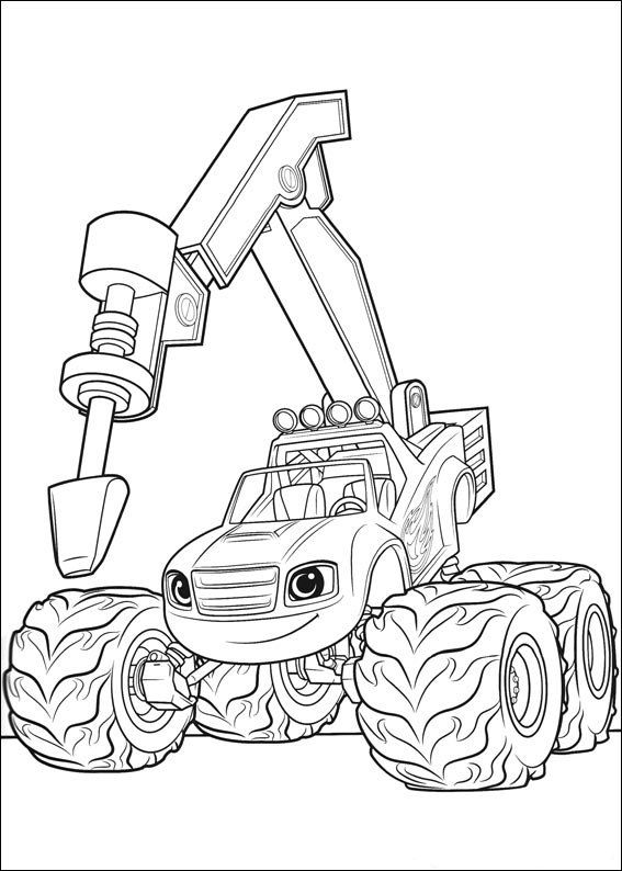 Blaze and the monster machines coloring pages