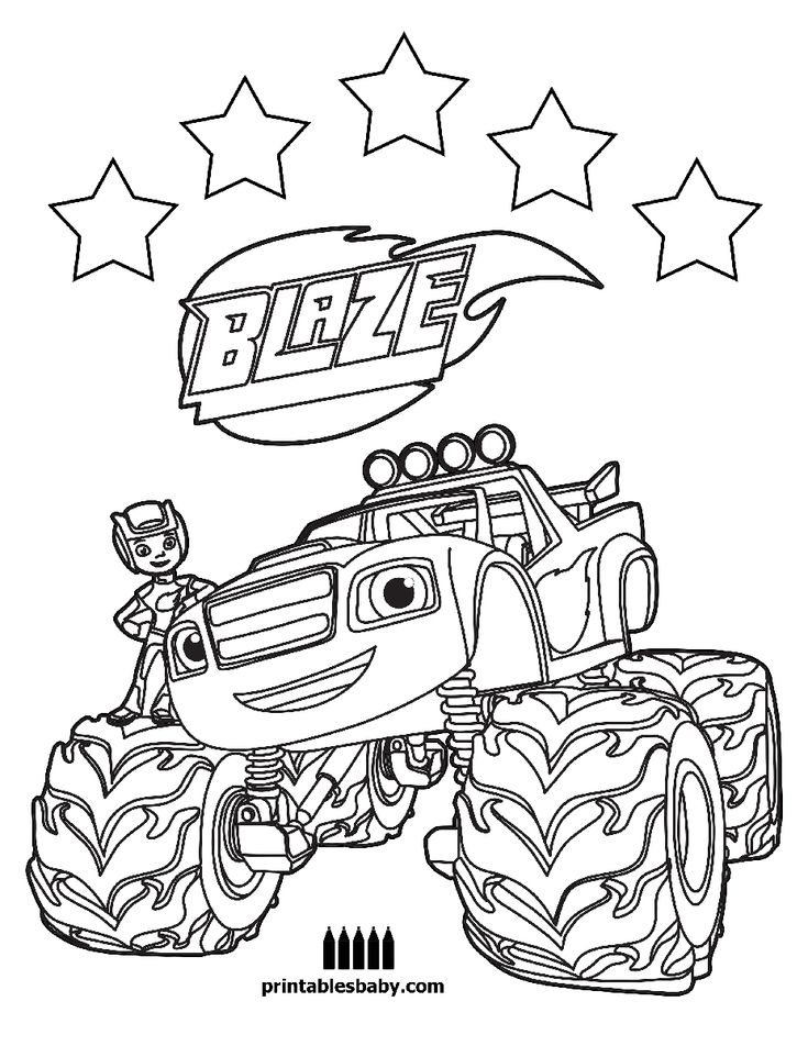 Printable pictures of blaze and the monster machines