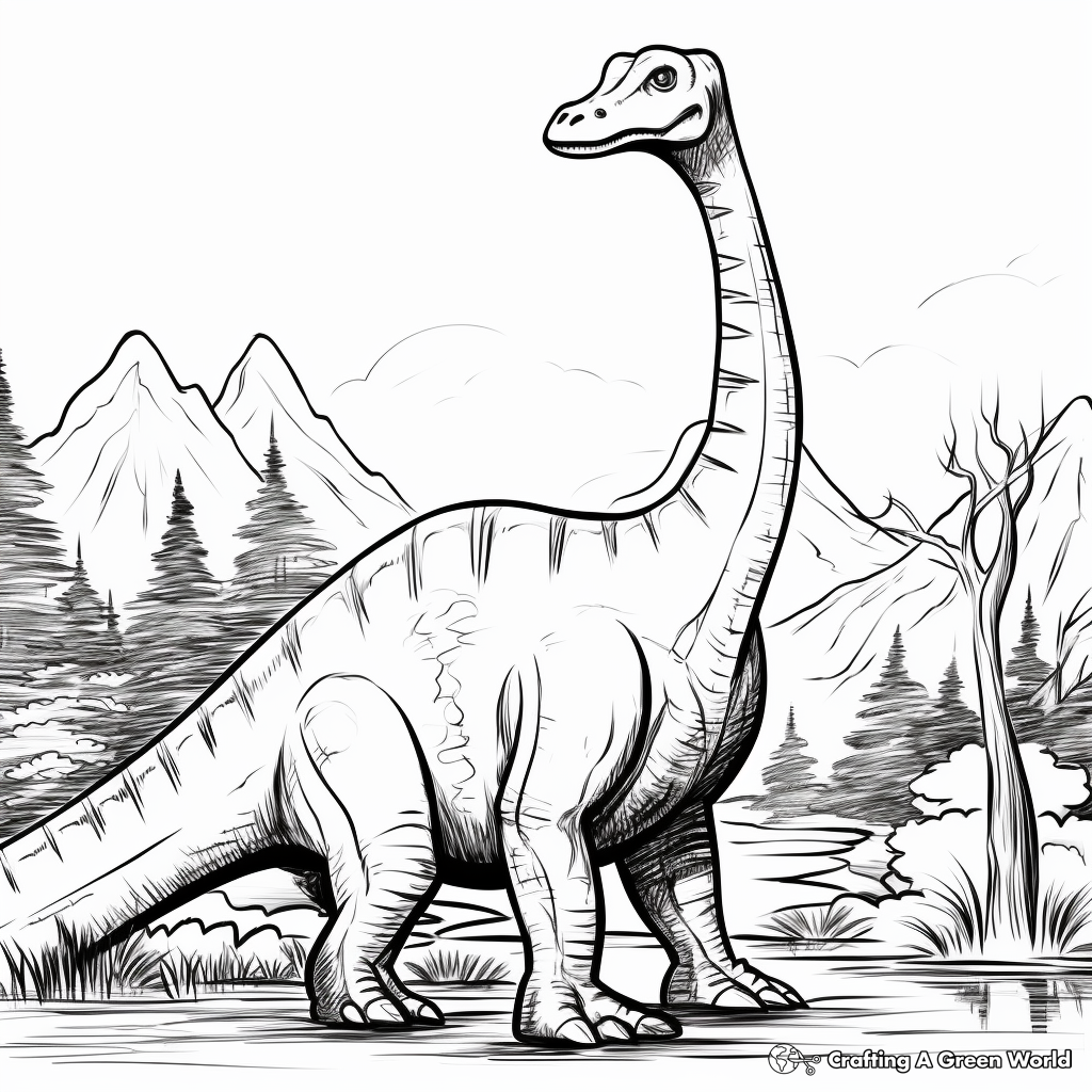 Brachiosaurus coloring pages