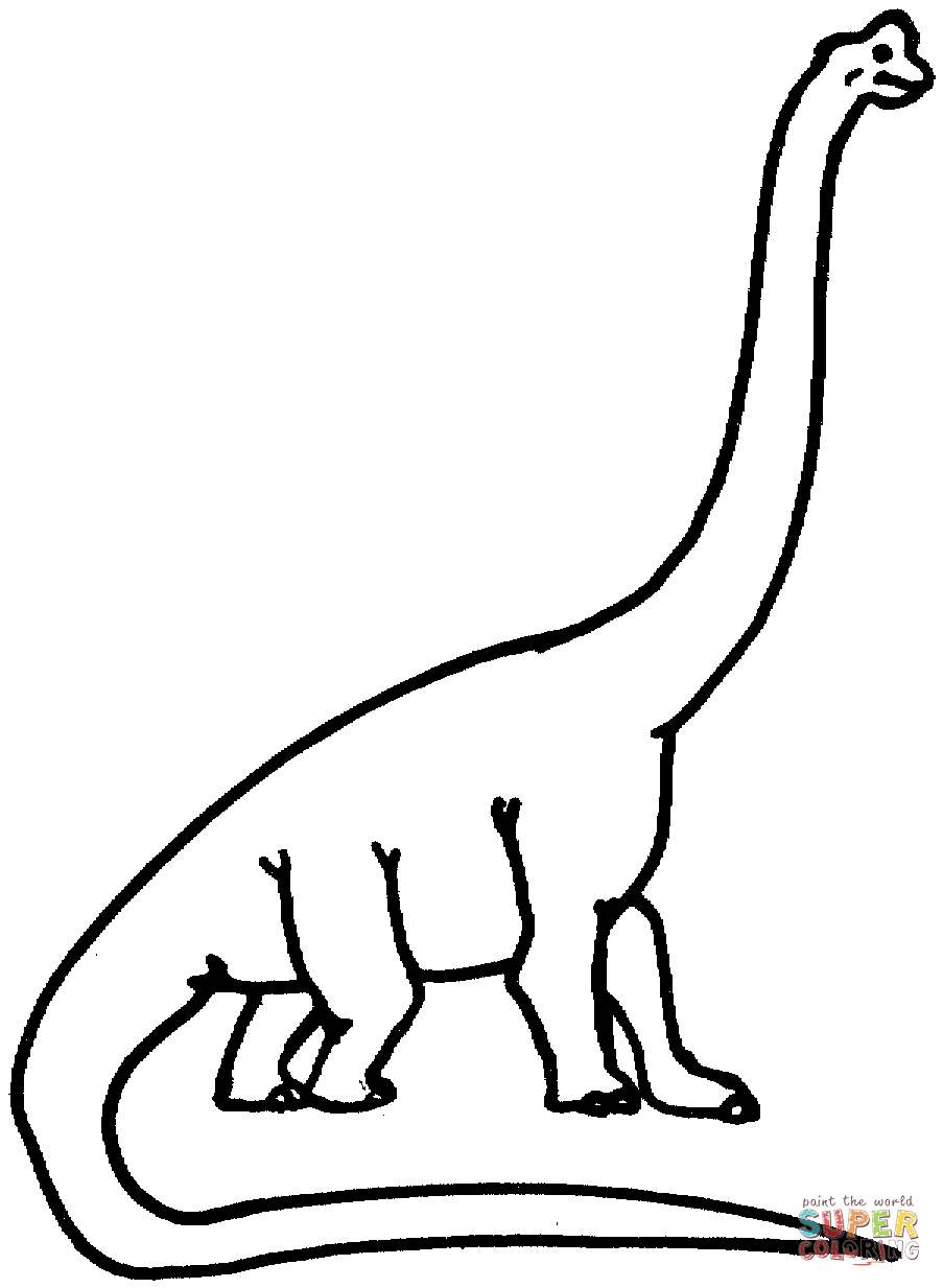 Brachiosaurus coloring page free printable coloring pages