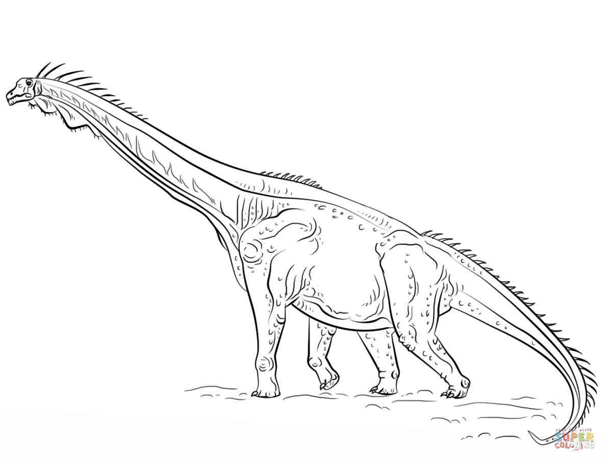 Brachiosaurus coloring page free printable coloring pages