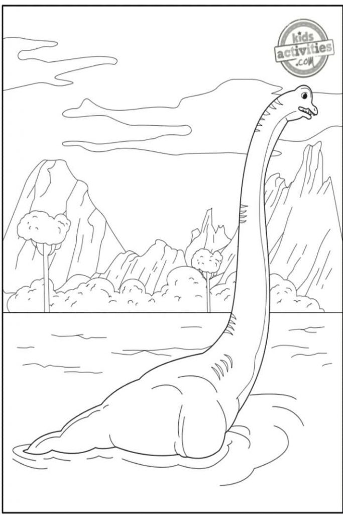 Brachiosaurus dinosaur coloring pages for kids kids activities blog