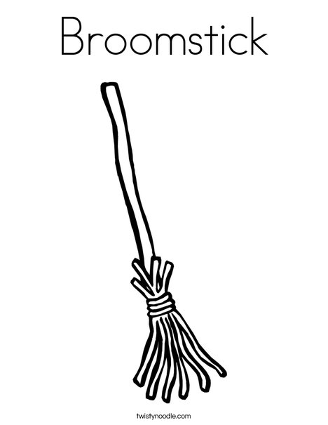 Broomstick coloring page