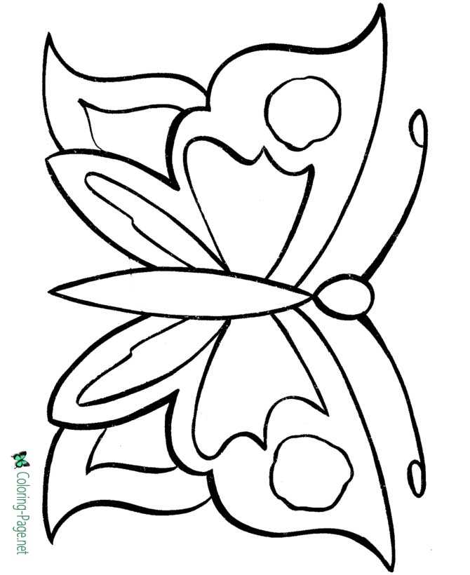 Butterfly coloring pages