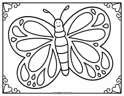 Butterfly coloring pages