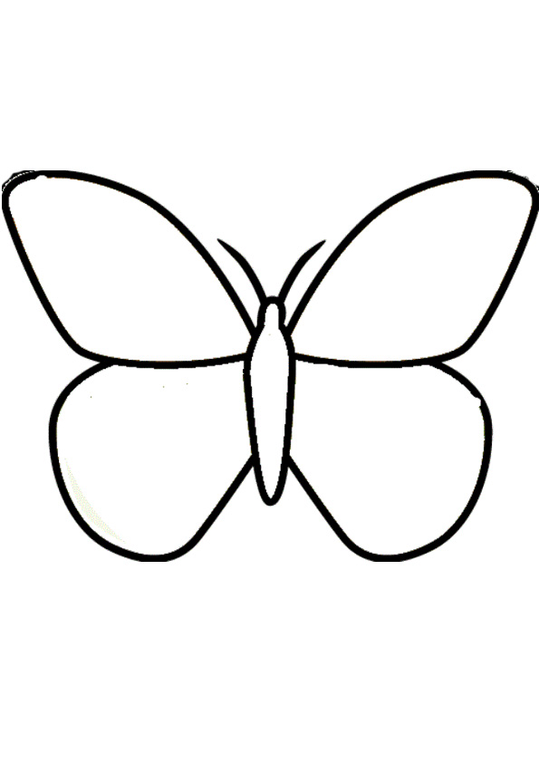 Coloring pages easy butterfly coloring pages