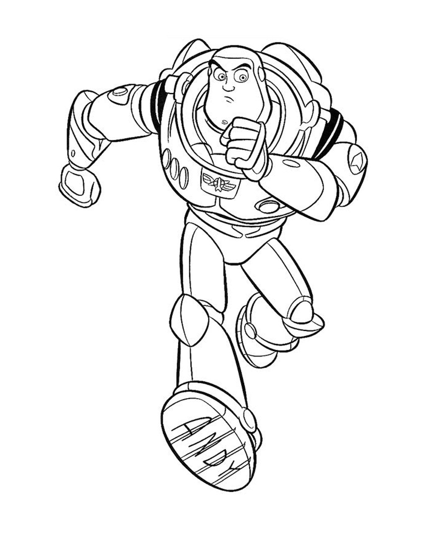 Free printable buzz lightyear coloring pages for kids