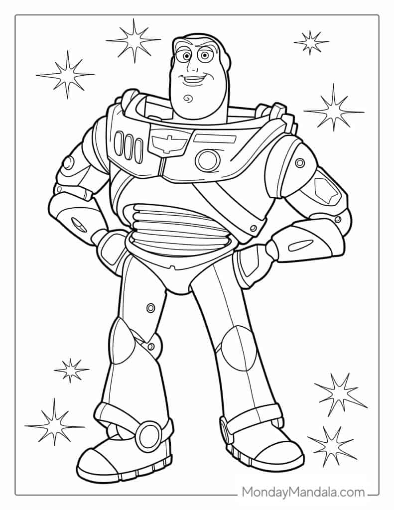 Toy story coloring pages free pdf printables