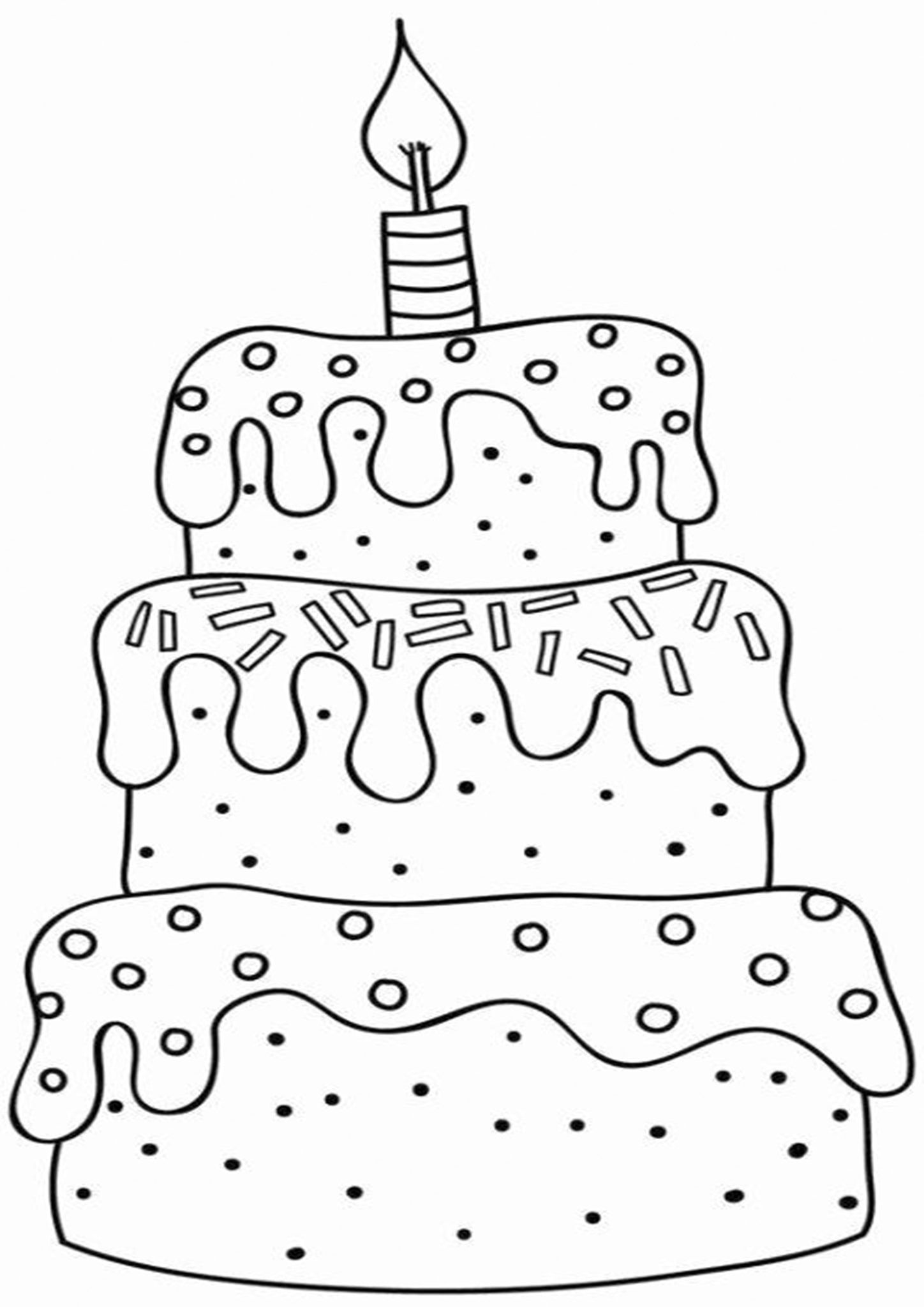 Free easy to print cake coloring pages birthday coloring pages happy birthday coloring pages cupcake coloring pages