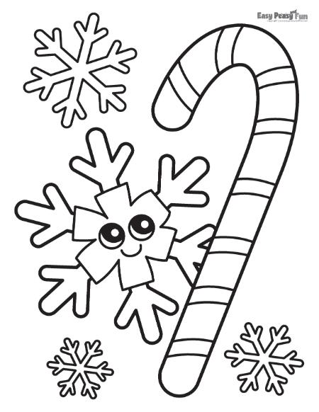 Candy cane coloring pages