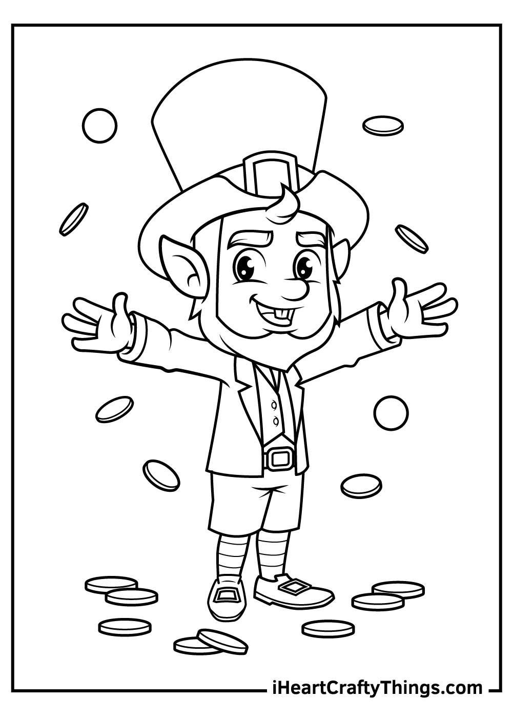 Leprechaun coloring pages updated