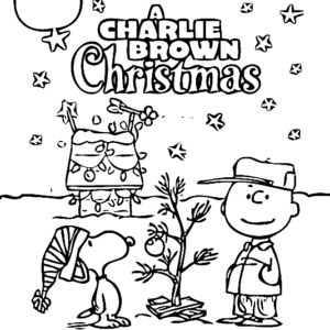 Charlie brown christmas coloring pages printable for free download