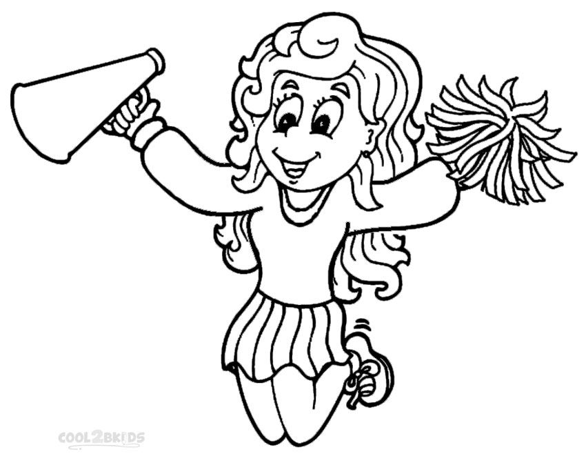 Printable cheerleading coloring pages for kids coolbkids cute coloring pages coloring pages for kids coloring pages inspirational