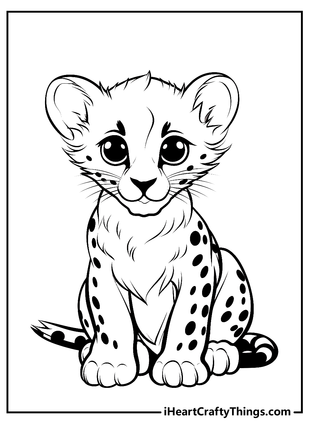 Cheetah coloring pages free printables