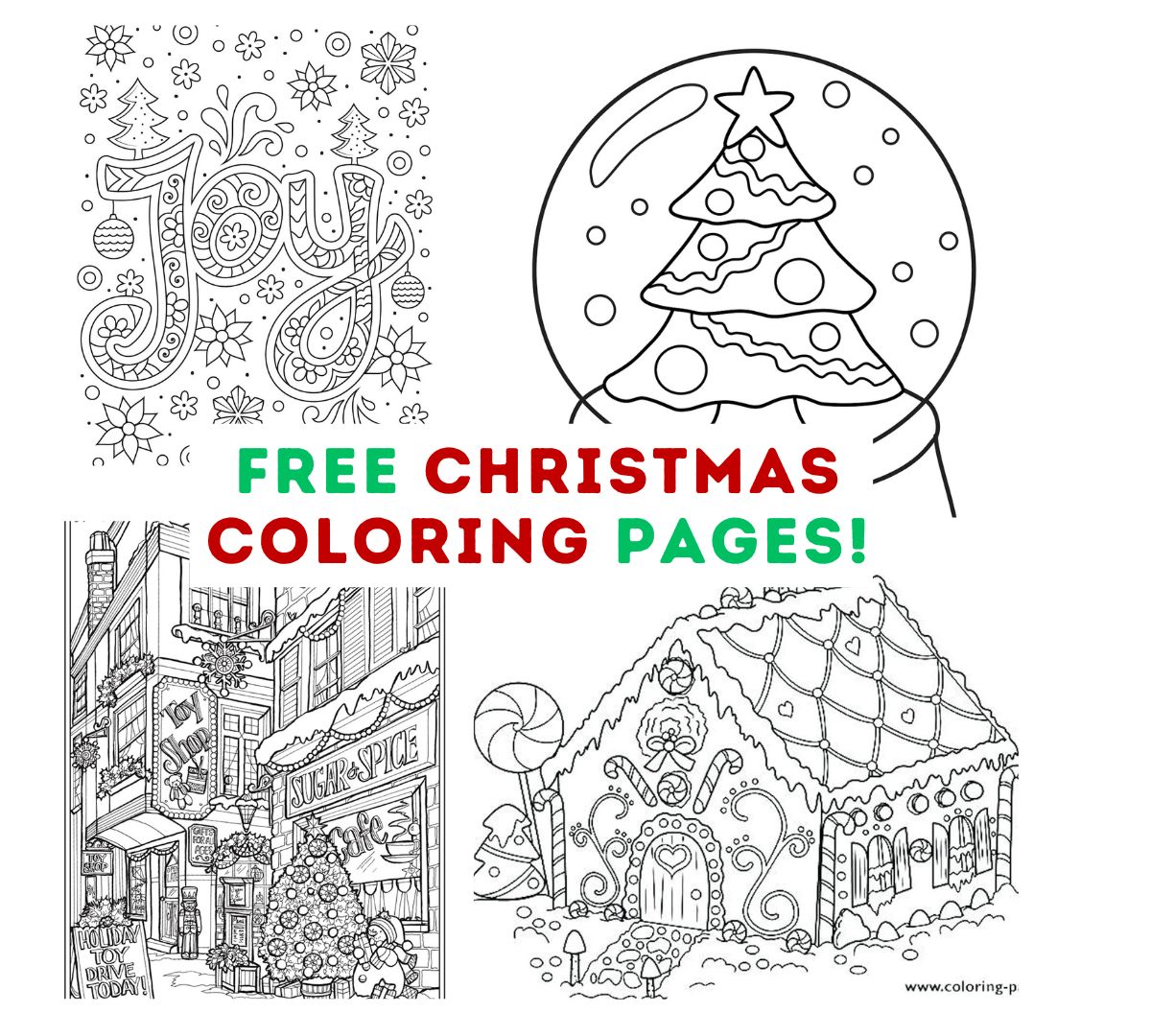 Free christmas coloring pages