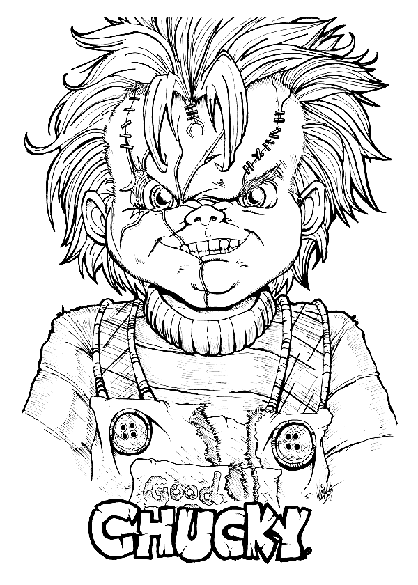 Chucky coloring pages printable for free download