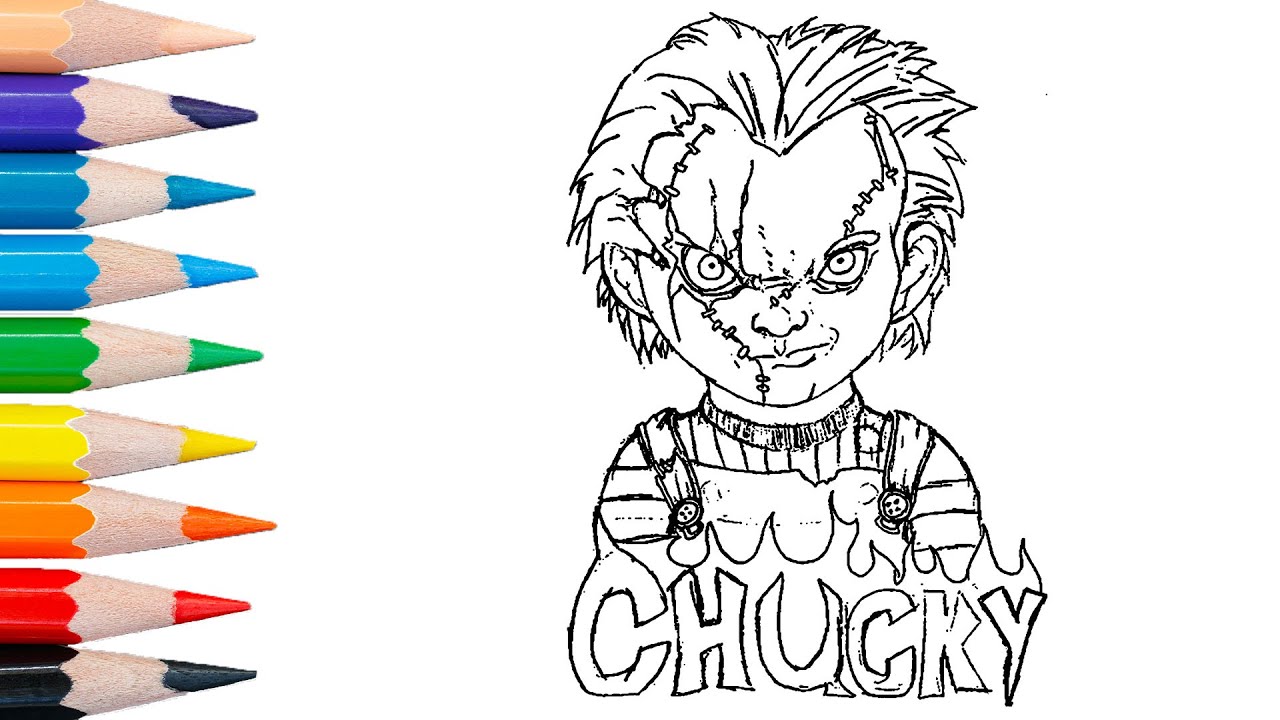 Chucky coloring page