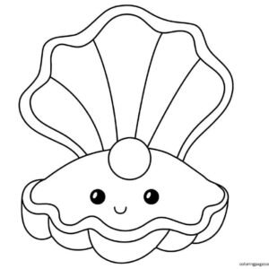 Clam coloring pages printable for free download