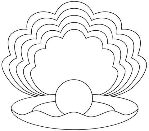 Clam coloring page free printable coloring pages