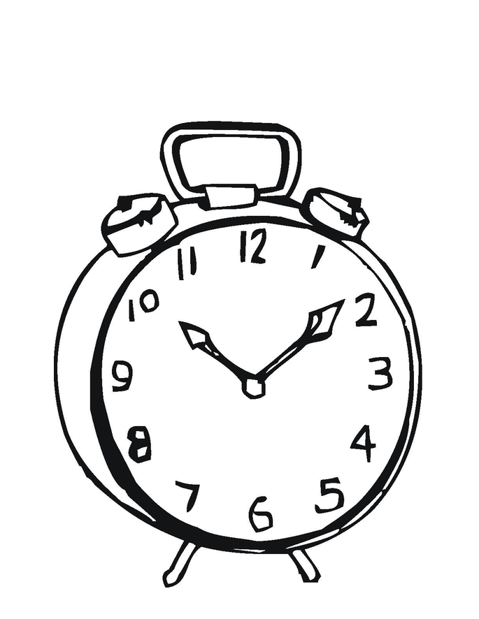 Clock coloring pages printable for free download