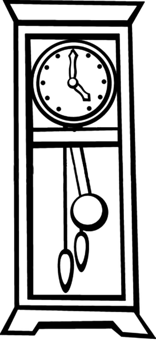 Grandfather pendulum clock coloring pages color luna clock pendulum clock grandfather clock