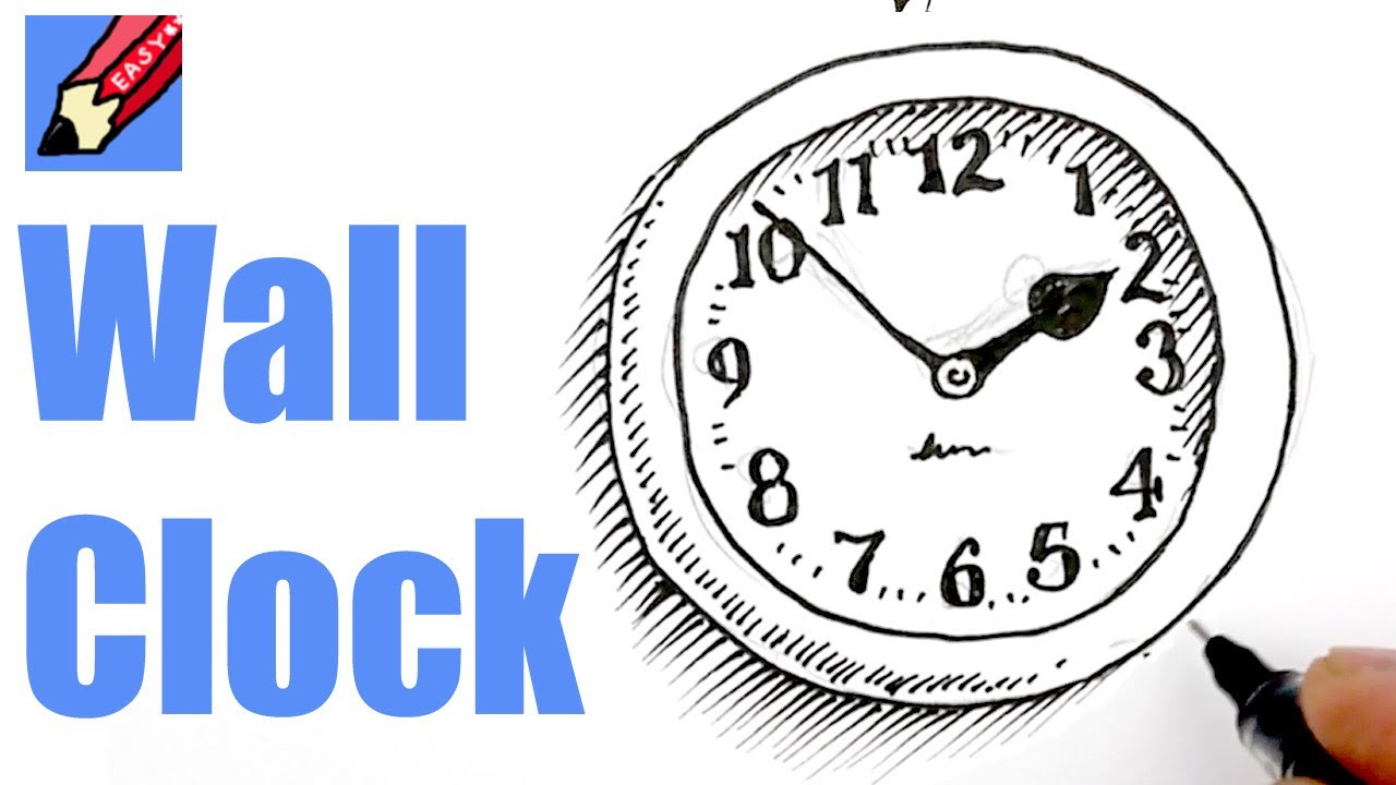 How to draw a wall clock real easy