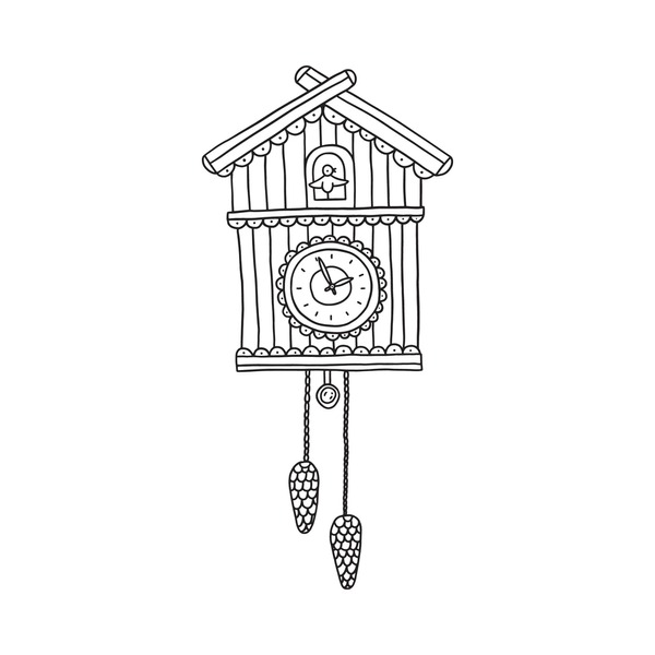 Bird clock sketch royalty