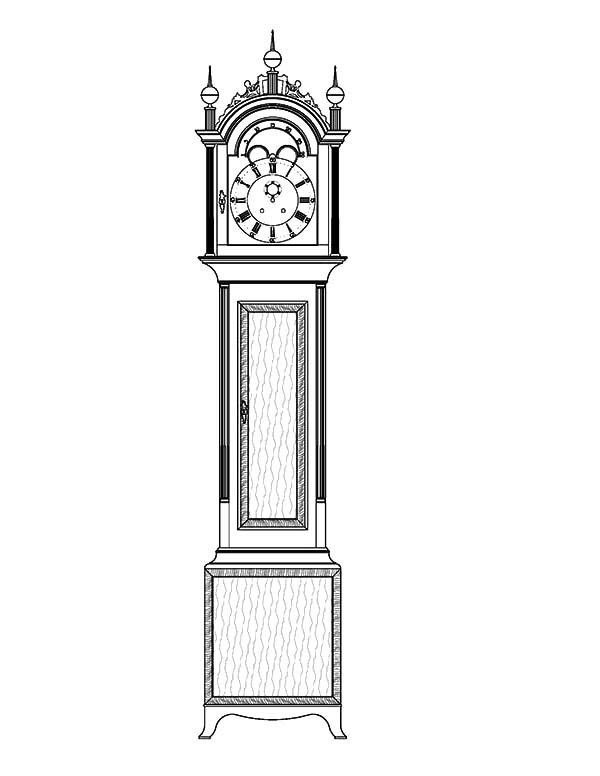 Clock coloring pages printable for free download