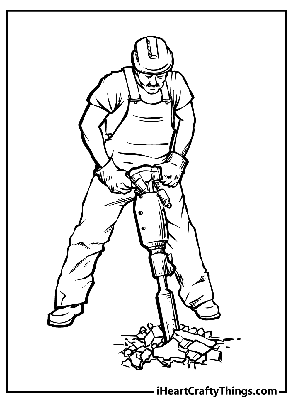 Construction coloring pages free printables