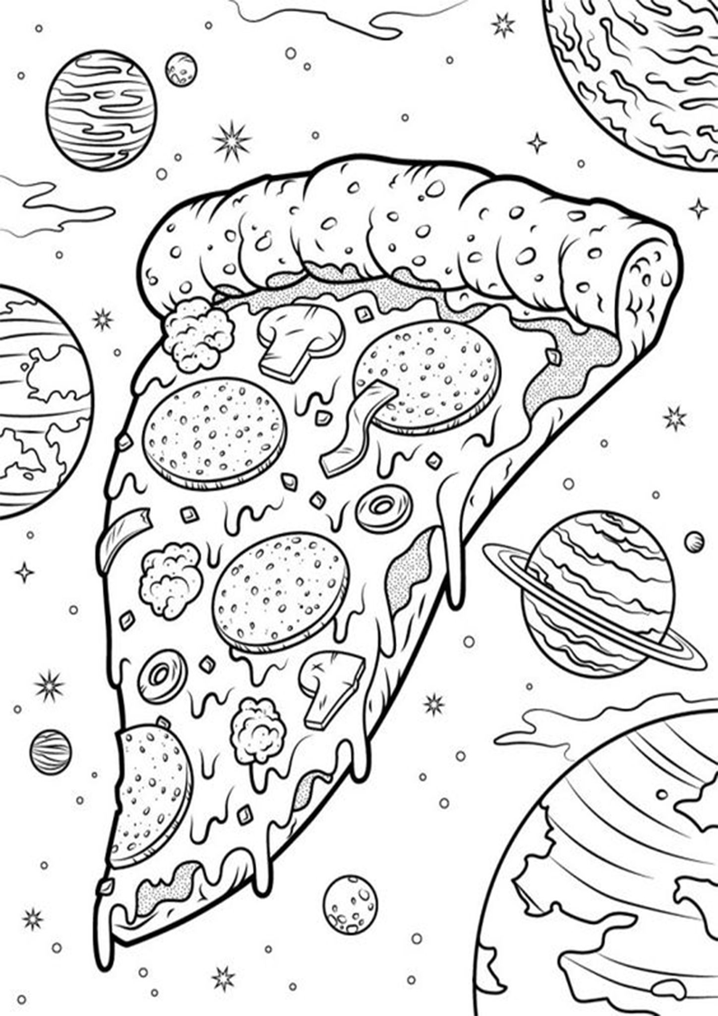 Free easy to print pizza coloring pages cool coloring pages space coloring pages coloring book art