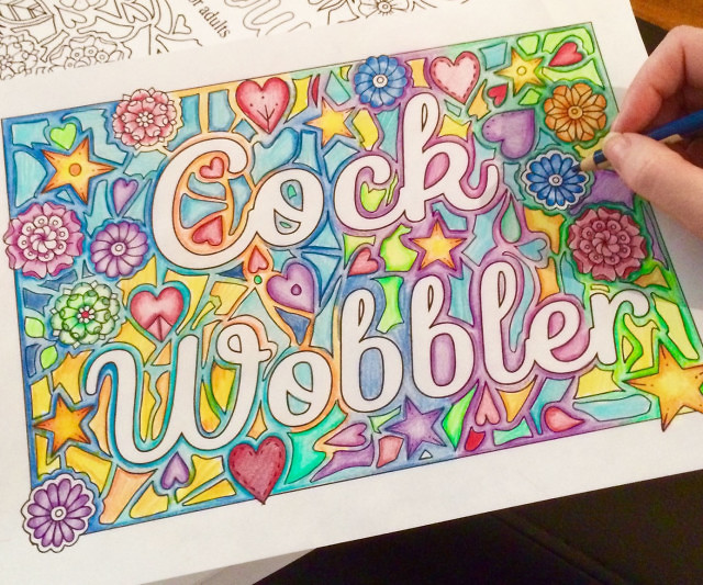 Swear words coloring book