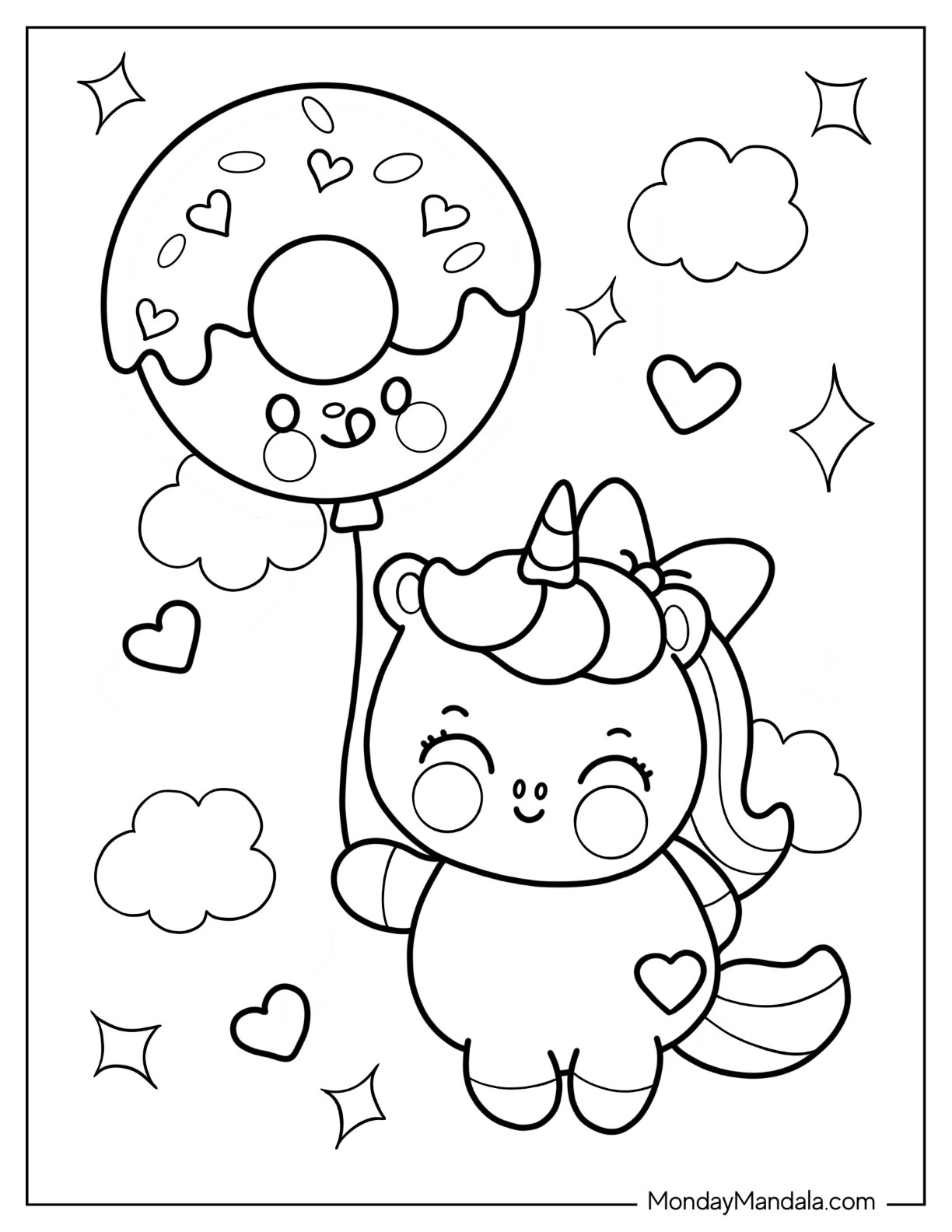 Cute coloring pages free pdf printables