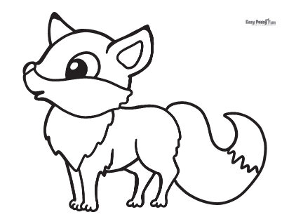 Fox coloring pages