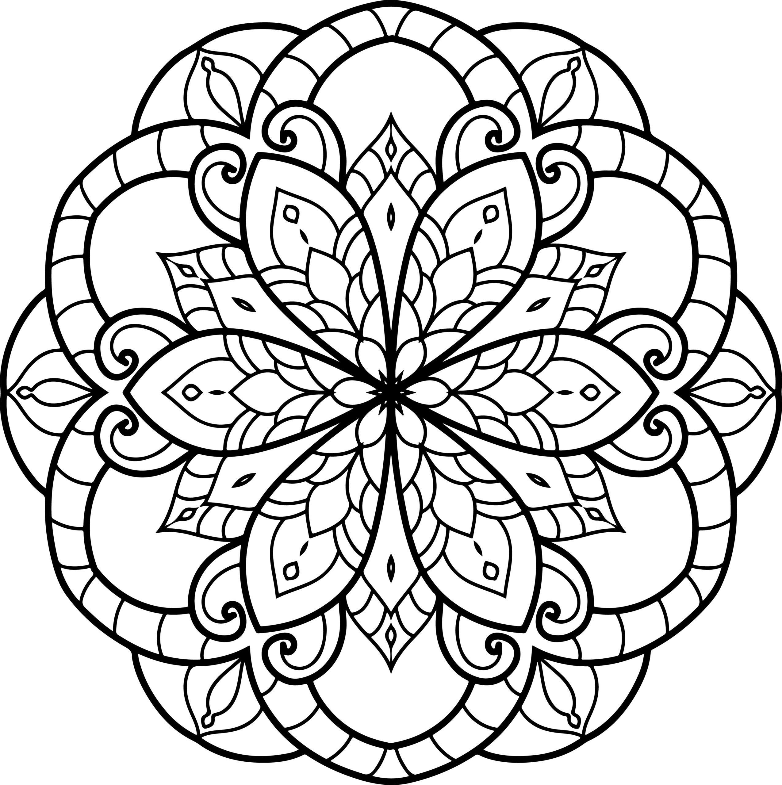 Simple mandalas coloring book with easy and simple mandala patterns for kids made by teachers