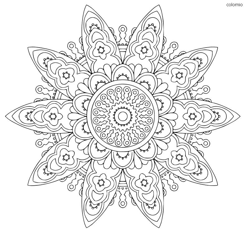 Mandala coloring pages