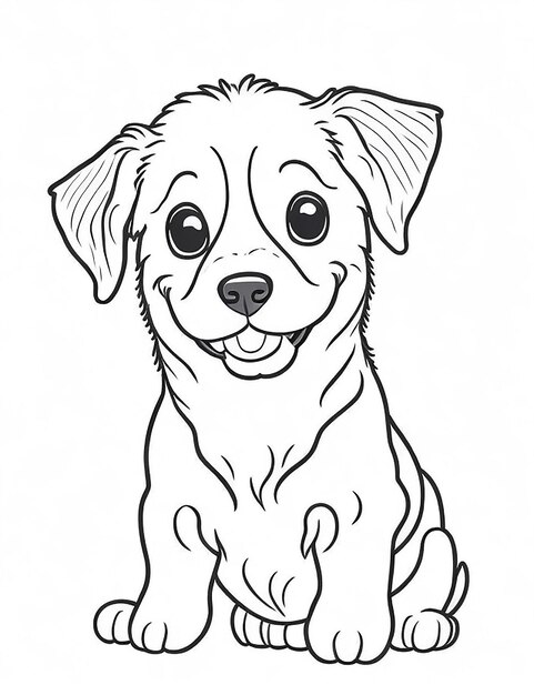 Page easy puppy coloring pages images